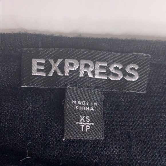 EXPRESS XS Black Asymmetrical pull over sweater women’s top - Picture 5 of 5
